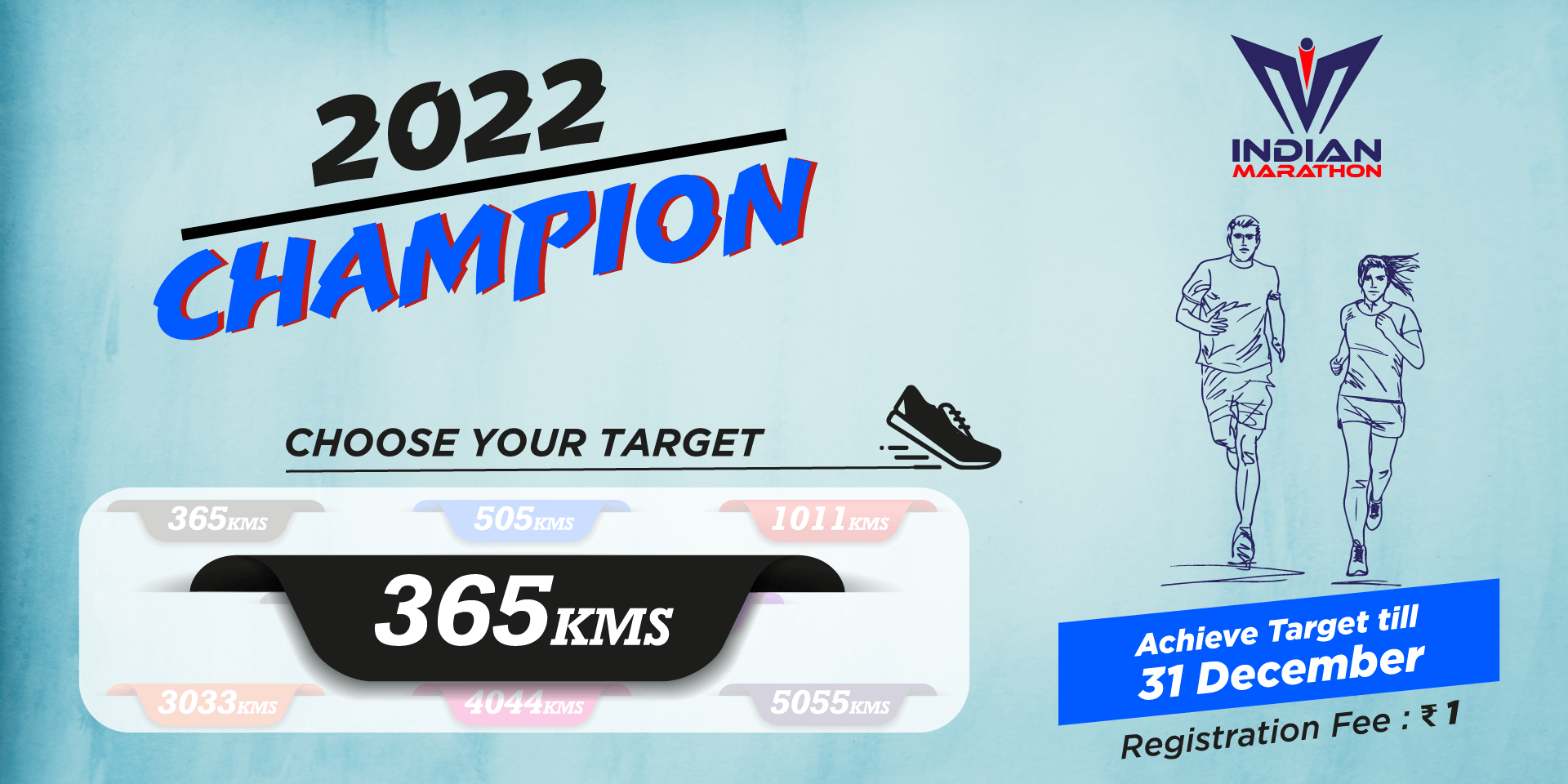Run 365 Kms in 2022