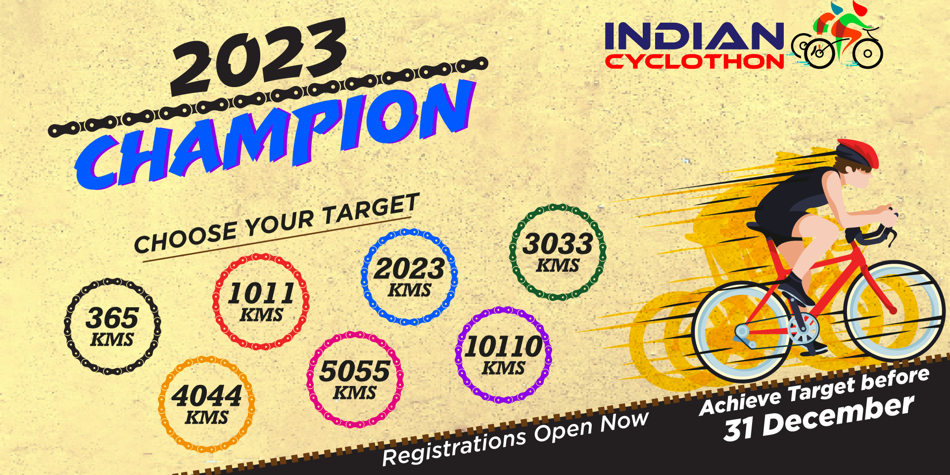 Ride 365 Kms in 2023 (Champion) image